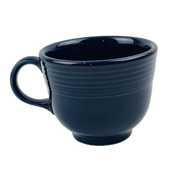 Fiesta Cobalt Blue Flat Cup Only Coffee Tea Homer Laughlin HLC Fiestaware - Picture 1 of 8